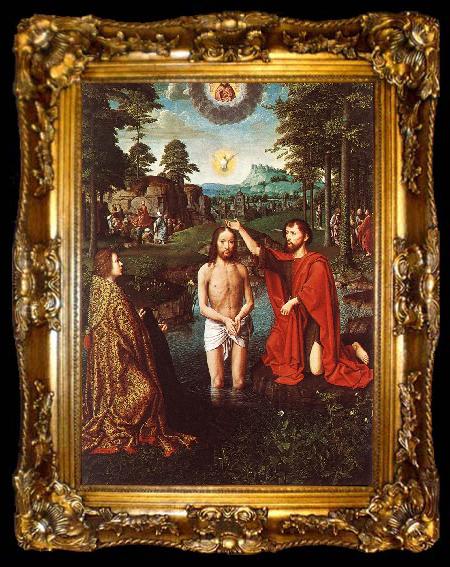 framed  DAVID, Gerard Triptych of Jean Des Trompes (central) sdf, ta009-2